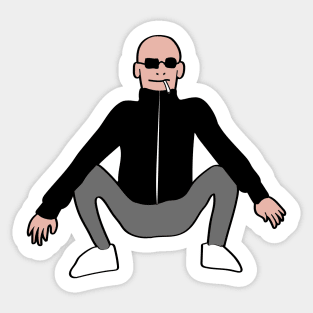 slav squat - gopnik Sticker